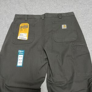NWT Carhartt Pants Rugged Flex Relaxed Fit Canvas Work BN2291 Mens 38x30
